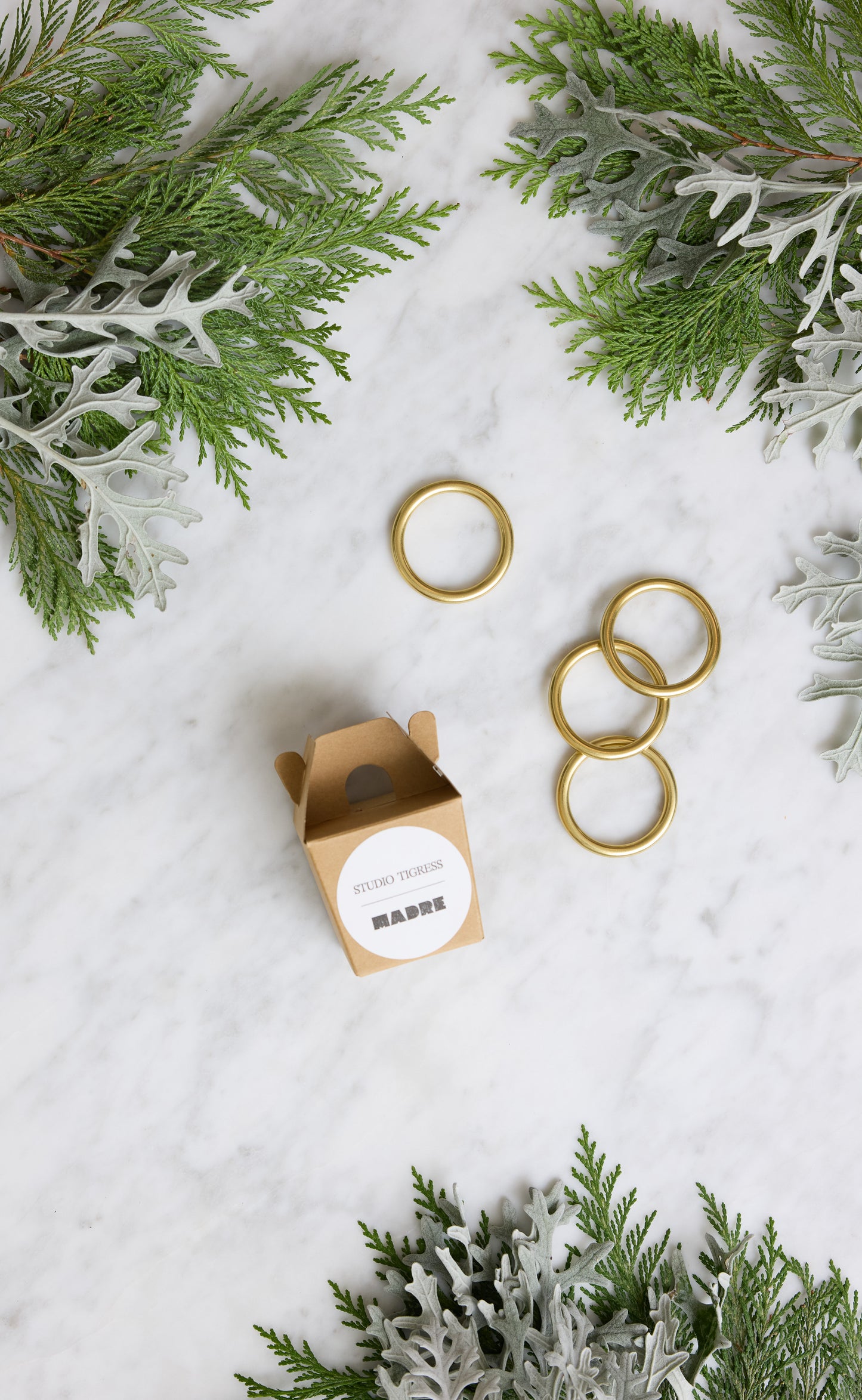 MADRE & Studio Tigress - Brass and Linen Sets (of Four)