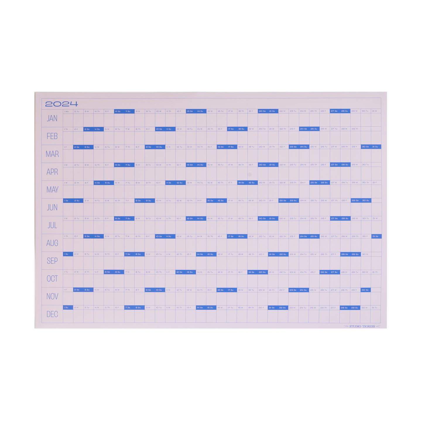 Classic Calendar: Bubblegum