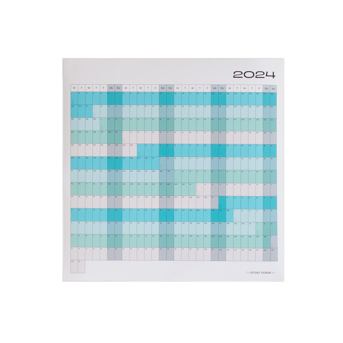 Square Calendar: Plaid