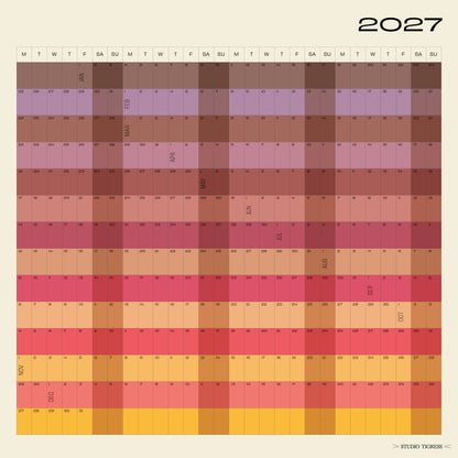 2027 Square Calendars