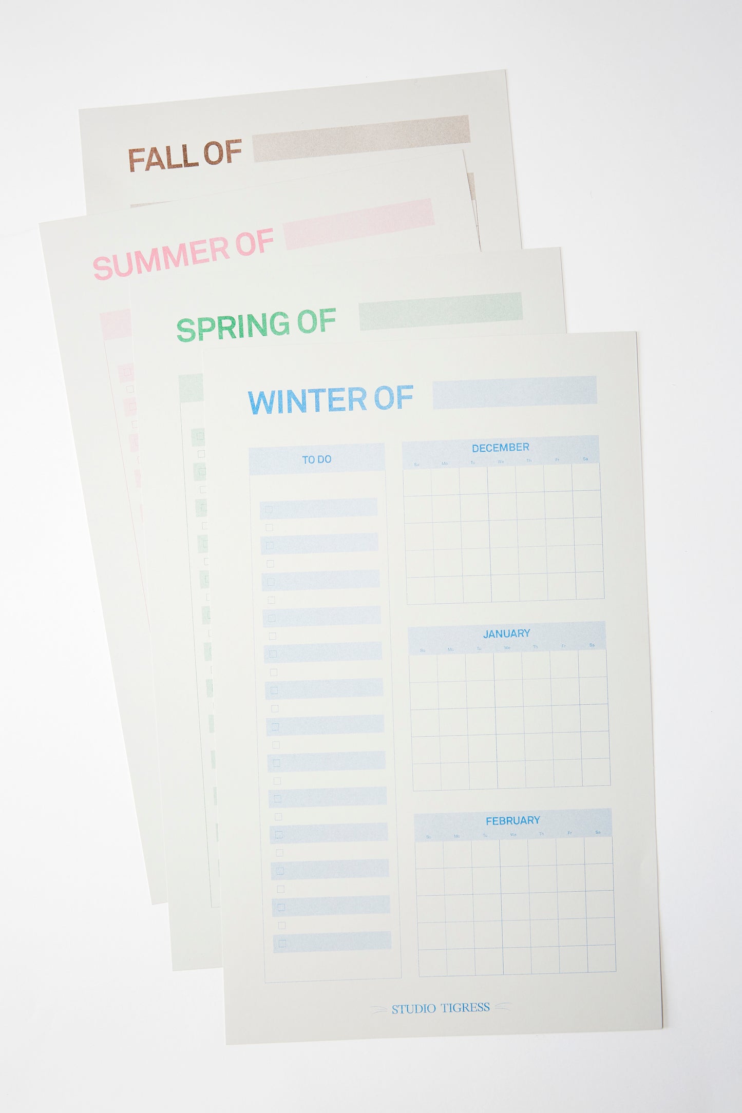 Seasonal Planners