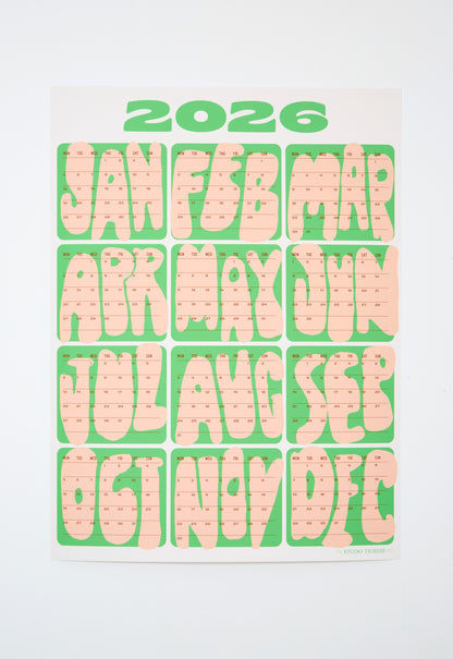 2026 Months Calendar