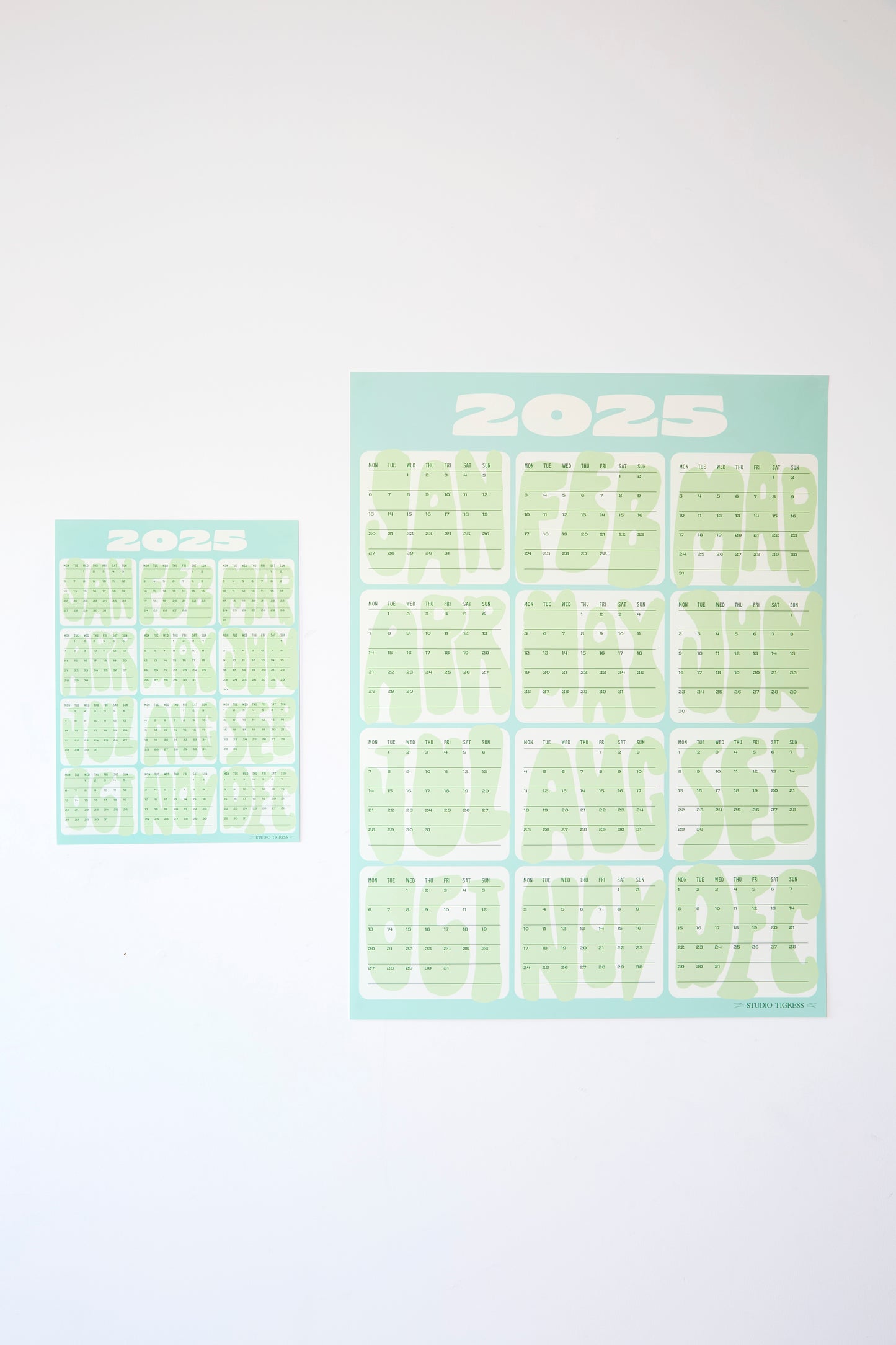 2025 Months Calendars